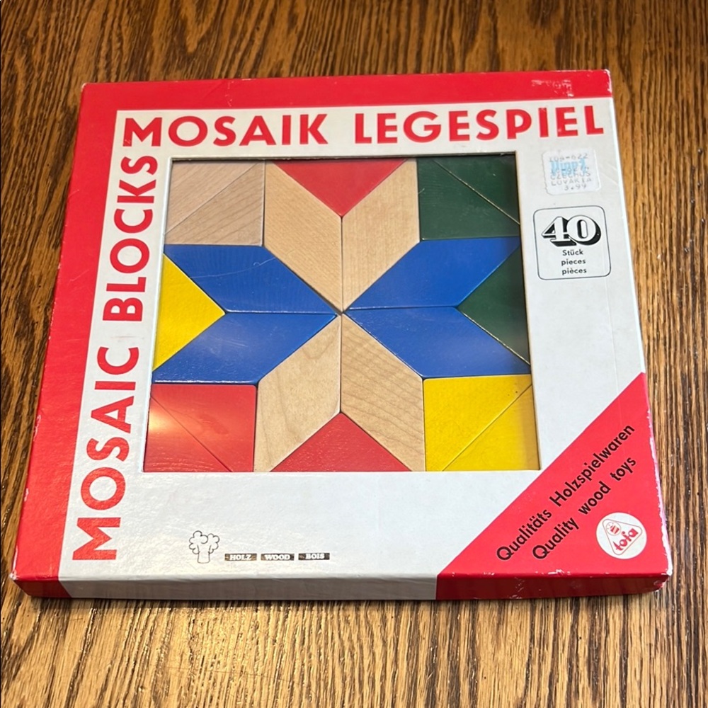 Mosaik Legespiel Mosaic Blocks - Colorful Wooden Learning Toy